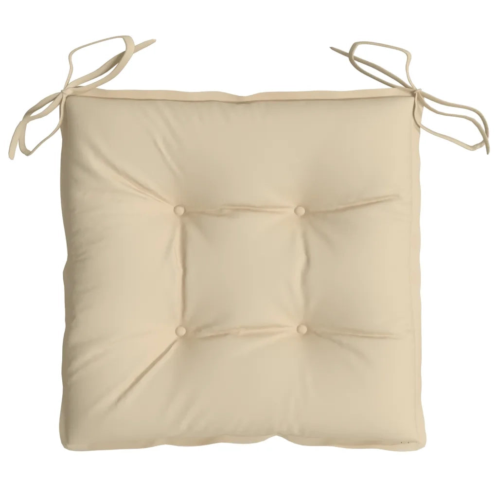 Cuscini per Pallet 4 pz Beige 50x50x7 cm Tessuto Oxford 361517