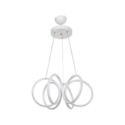 Lampada a sospensione LED Ilya forma spirale bianca MDL4439