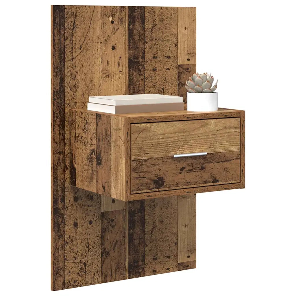 Armadio da Notte 2 pcs Legno vecchio 50 x 32,5 x 80cm