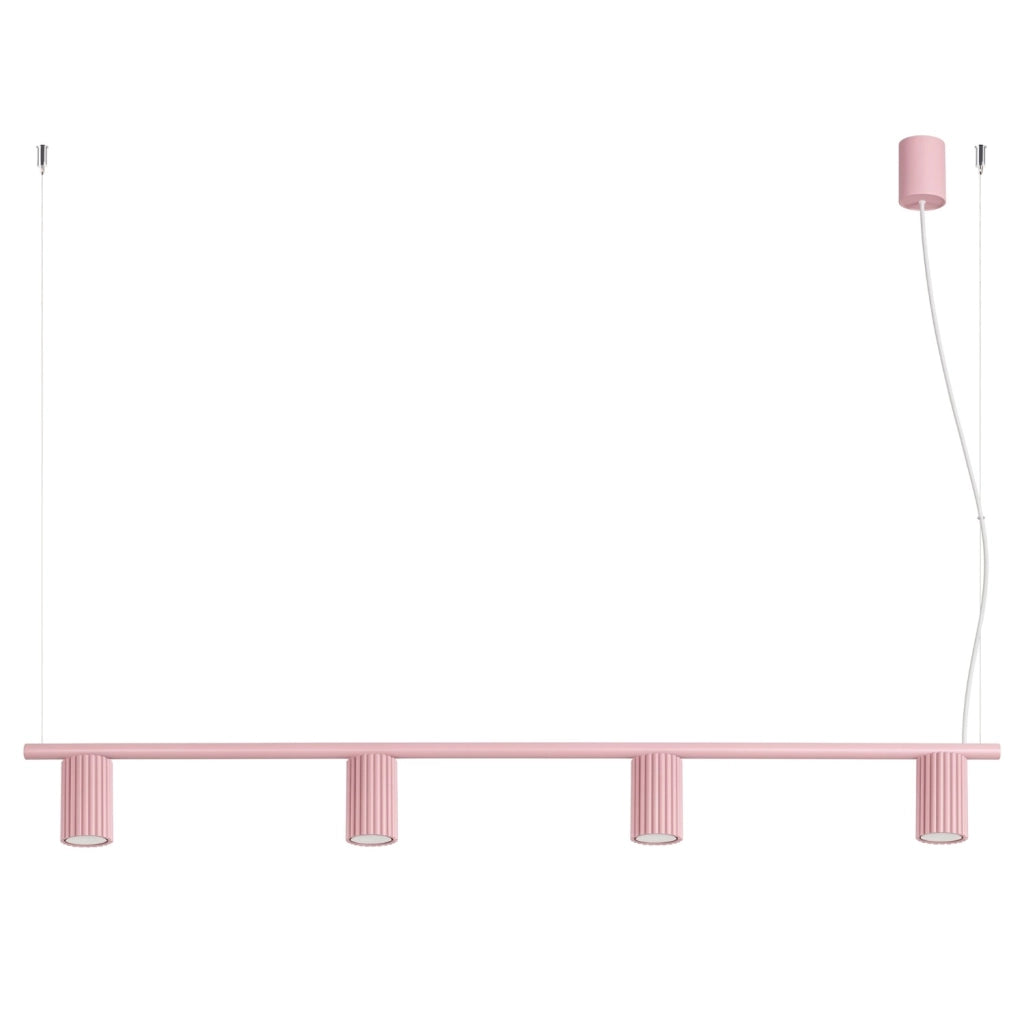 Lampadario KARBON 4 rosa