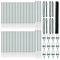 Palo della recinzione Verde 100 x 1,6 m (rete 50 mm)