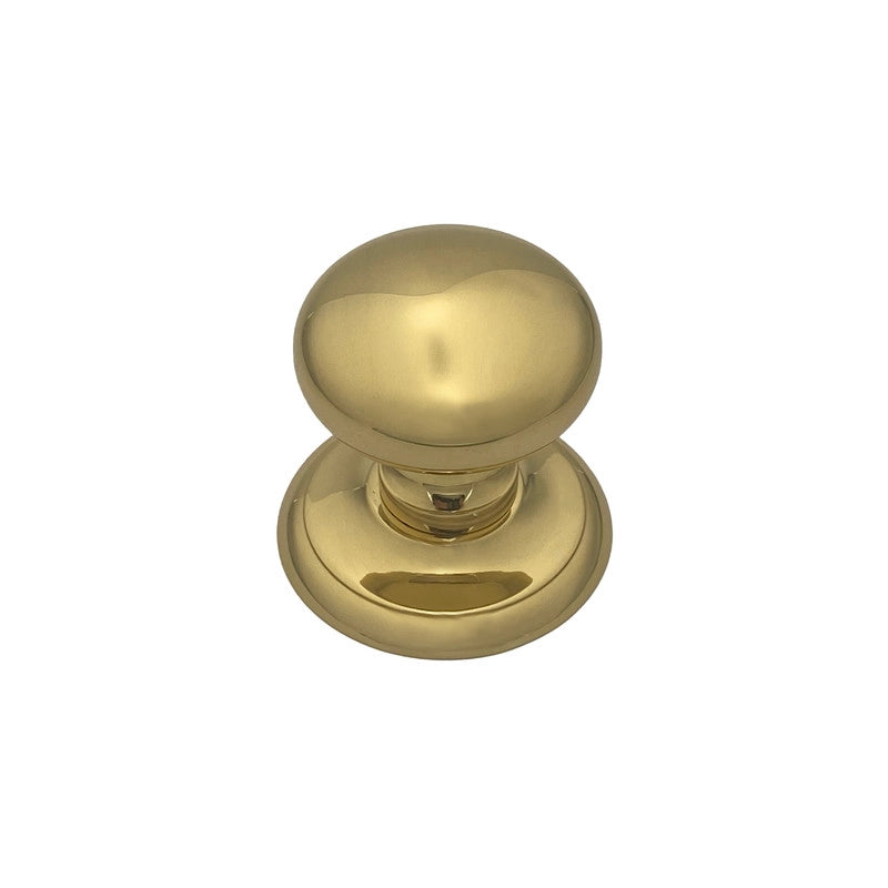 Pomolo fisso per porta SAGUATTI 408/70LB in ottone oro lucido