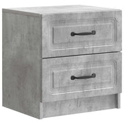 Armadio da Notte Grigio Cemento 43 x 34,5 x 44,5 cm