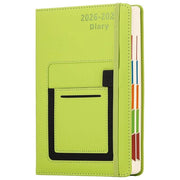Dagario A5 2026-2027 - Diario Accademico - Calendario - Quaderno di Note - Pianificatore Giornaliero - Chiusura Elastica - Pagine Colorate Mensili