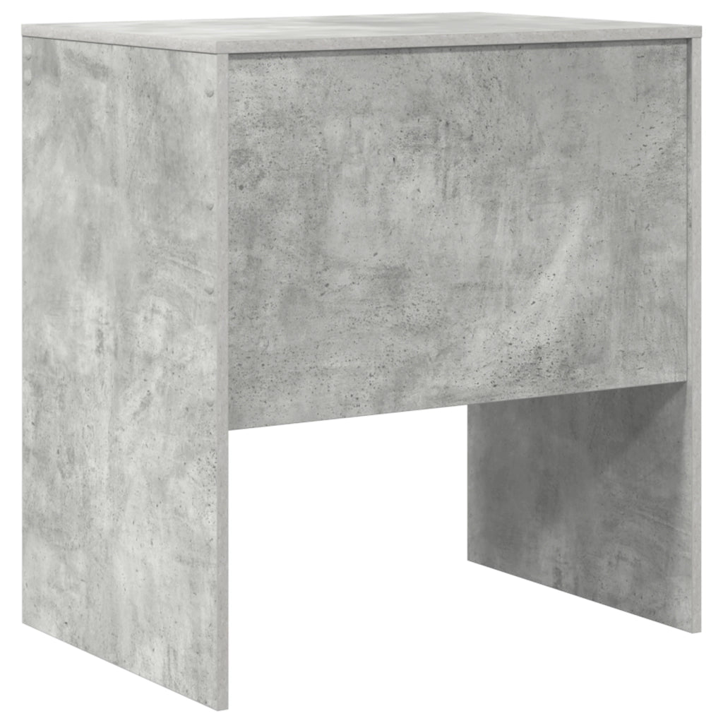 Scrivania Grigia cemento MDF con effetto cemento 70 x 50 x 76 cm