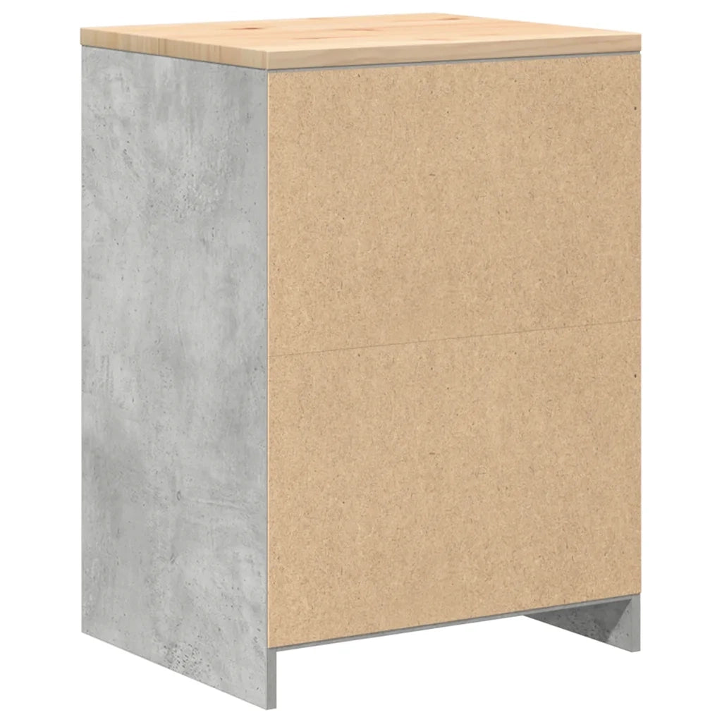 Armadietto da Garage Grigio cemento 60x51x85 cm