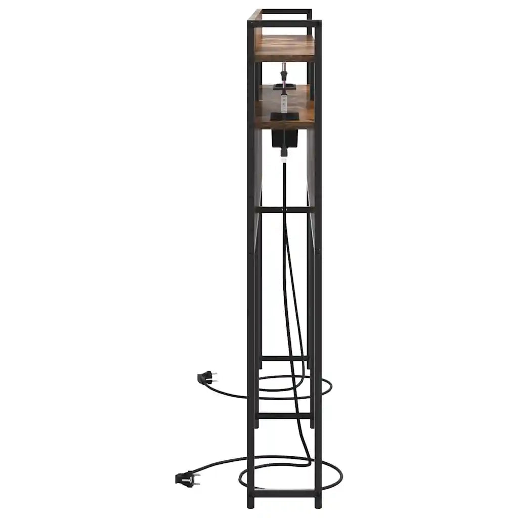 vidaXL Testata contenitore Rovere fumo 160 cm Legno multistrato