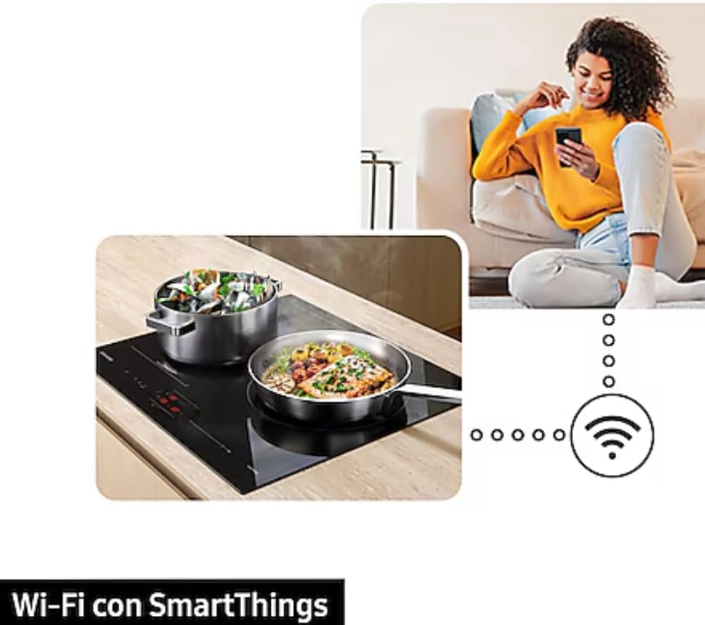 Piastra di induzione Samsung 2 Zone di cottura Funzione Power Boost NZ32BG2005FKU1