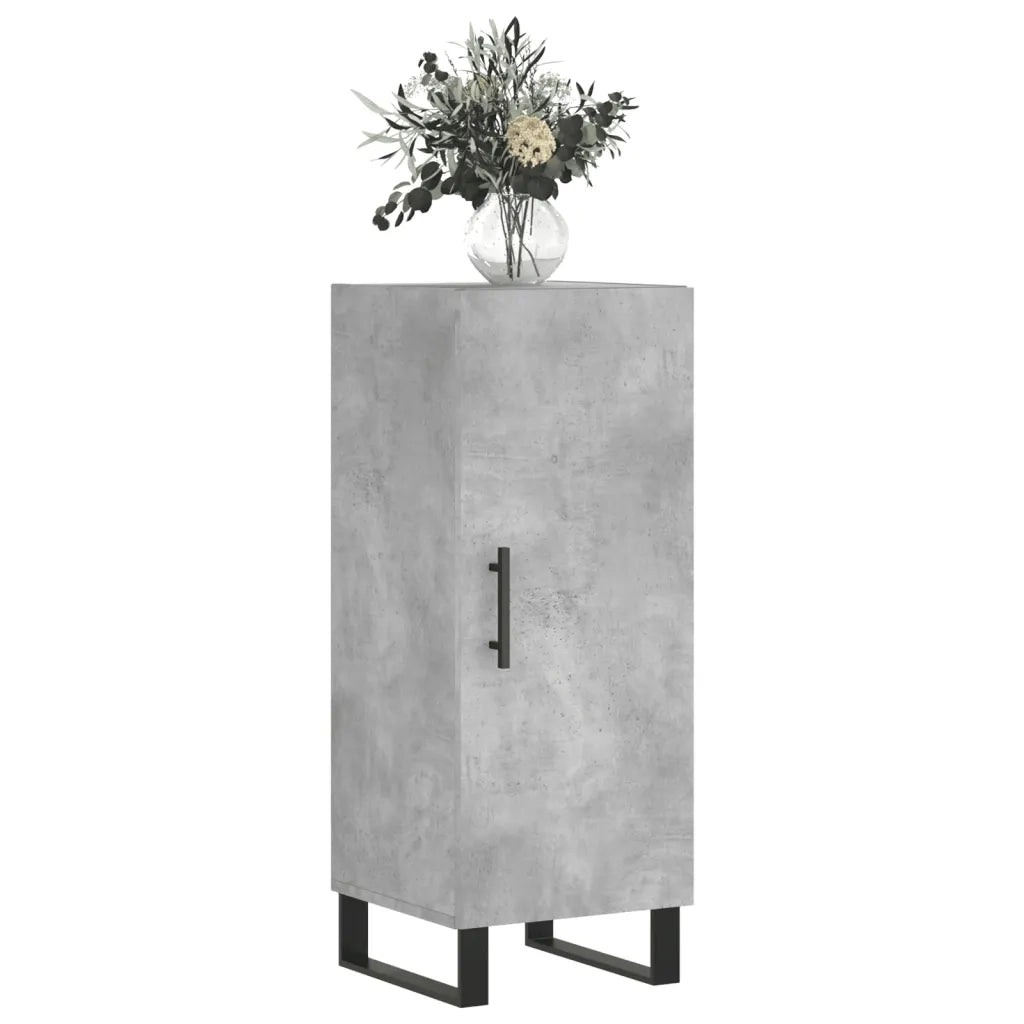 Credenza-Buffet-Armadio da cucina Grigio Cemento 34,5x34x90 cm in Legno Multistrato 477321