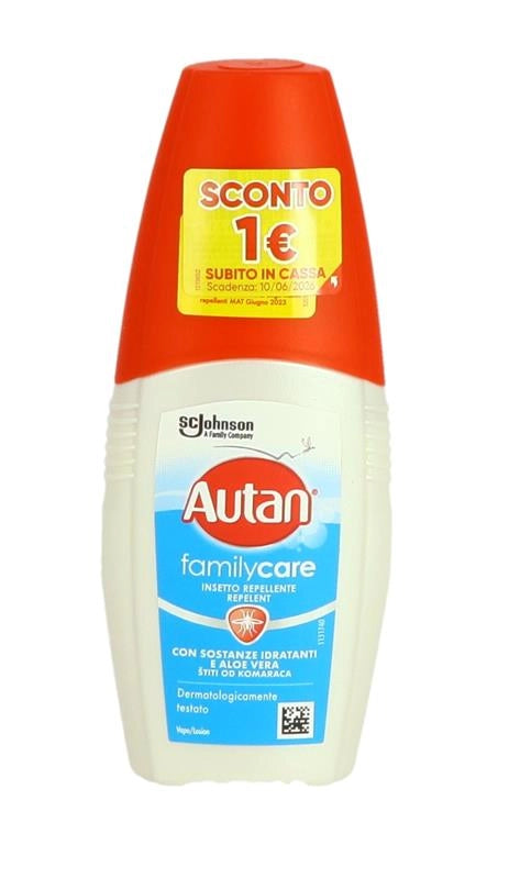 AUTAN FAMILY CARE INSETTO REPELLENTE CON ALOE VERA CREMA 100 ML