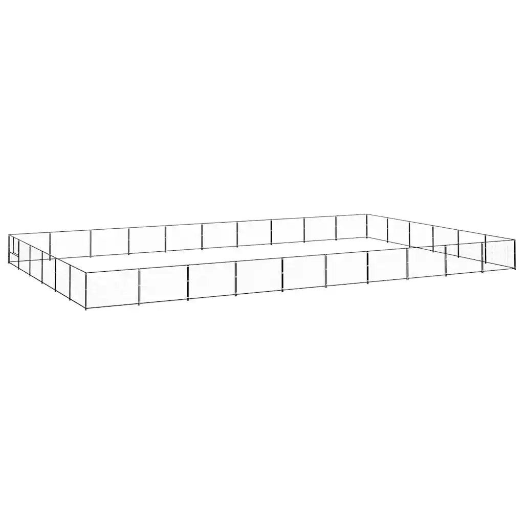 Gabbia per Cani Nera 60 mÂ² in Acciaio cod mxl 49323