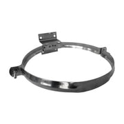 COLLARE INOX C/STAFFA P/TUBO STUFA 25CM ECO