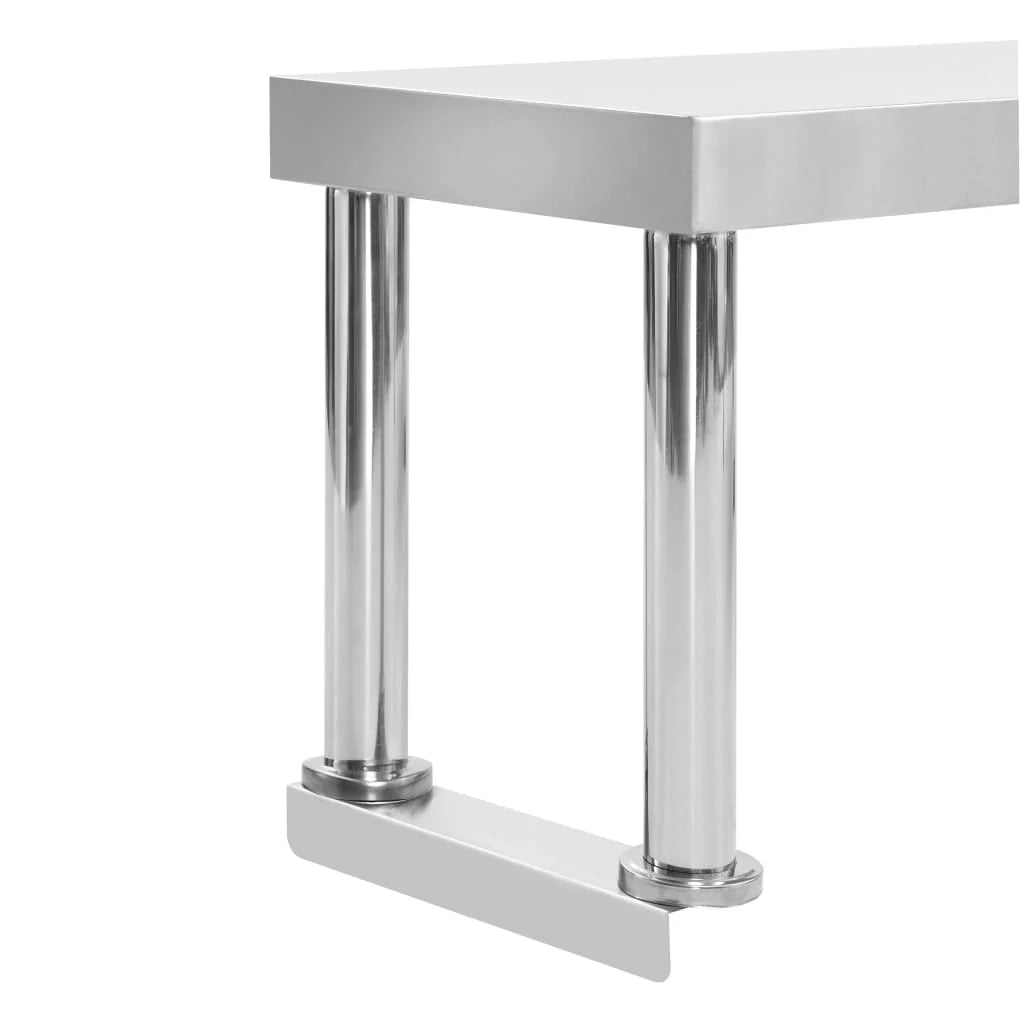 Ripiano da lavoro 120 x 30 x 35 cm Acciaio inox 02_0000011
