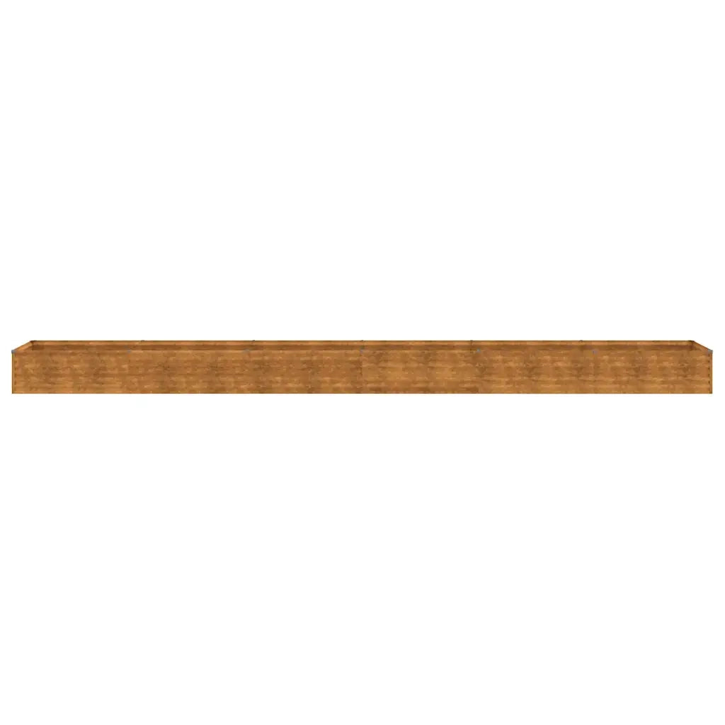 Letto Rialzato da Giardino 580x50x36 cm in Acciaio Corten 151980