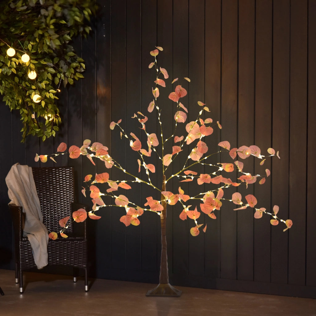 Albero di Natale LED 120 cm ¨C zephmum ¨C 175 luci, arancione, per interno ed esterno