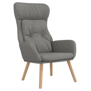 Poltrona | Sedia Relax Rilassante Grigio Chiaro in Tessuto