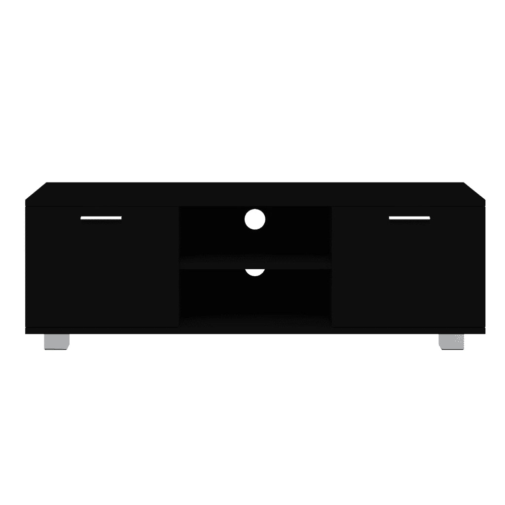 Mobile Porta TV Nero 120x40,5x35 cm in Legno Multistrato 342617
