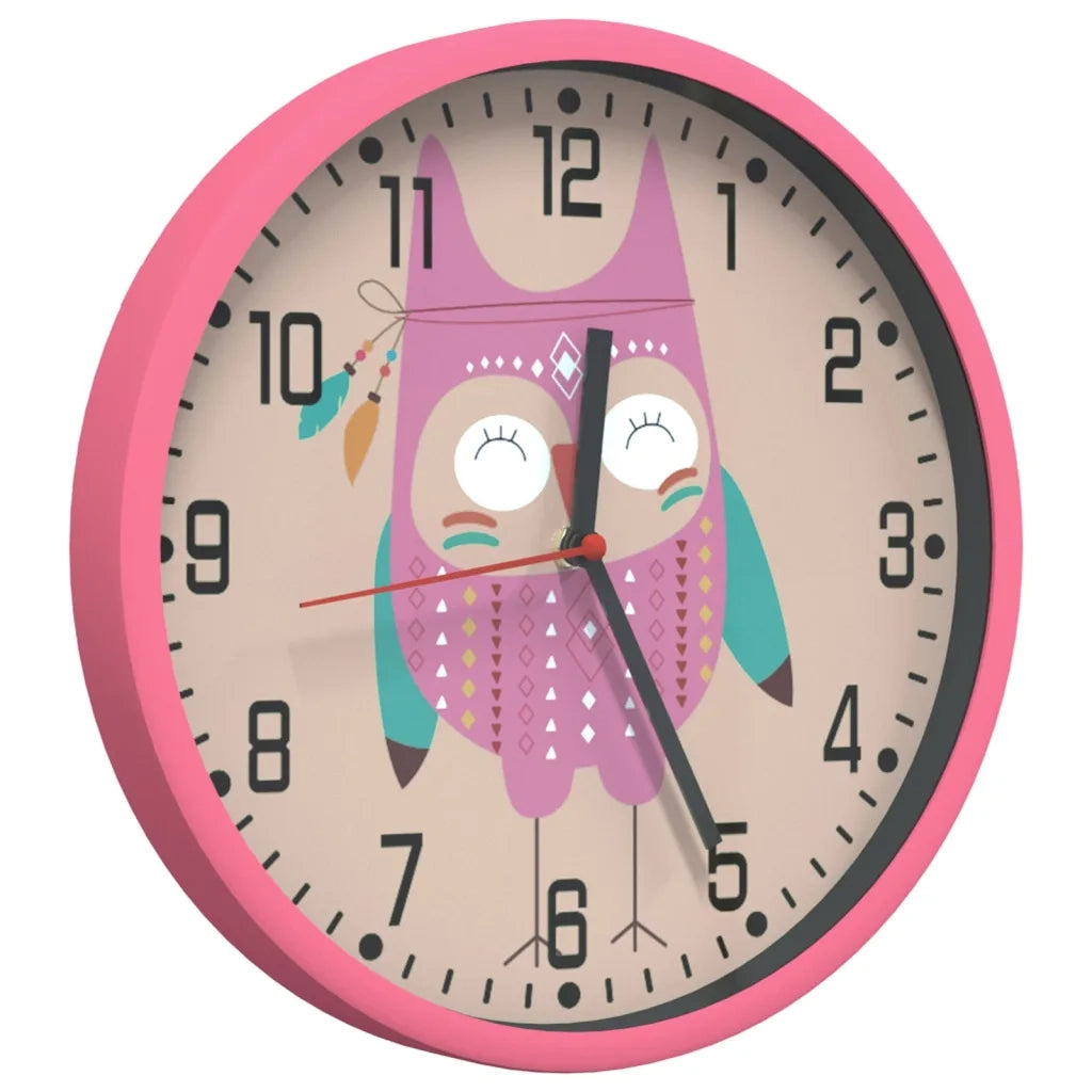 Orologio da Parete Rosa ?25,5 cm Polistirene e Vetro CFW2549269