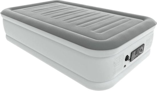 Lussuoso Letto Aria Singolo che NON SI Sgonfia Mai - con Tecnologia a Doppia Pompata SlumberGuard Premium | Matrimoniale Matrimoniale Inflabile con Pompata Integrata | Matrimoniale Matrimoniale Inflabile Confortevole