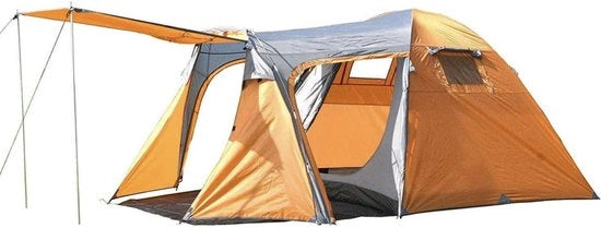 Tenda per 2 a 4 persone, impermeabile e ultraleggera, con tenda interna, parasole e rete contro insetti, inclusa borsa da trasporto