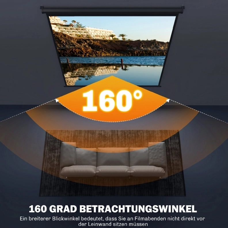 Schermo di proiezione avvolgibile 99 pollici 4K