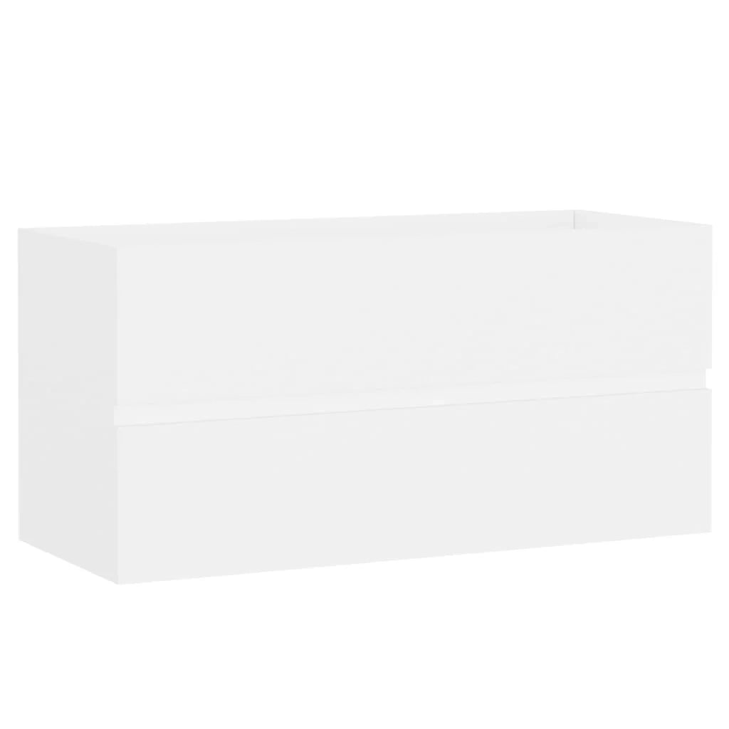 Mobile lavabo con lavabo integrato 90 x 38,5 x 45 cm truciolare bianco 02_0006420