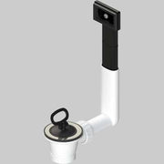 PILETTA IN PVC PER LAVELLI INOX CON TROPPO PIENO  11/2  Ø 70     L.B PLAST