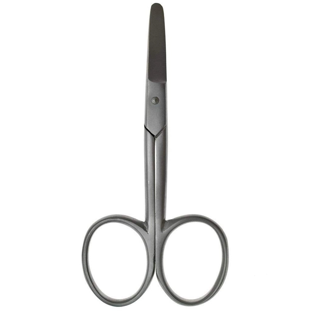 Trade Shop - Forbici Professionale Forbicine 462 Unghie Unghia Acciaio Inox Punta Tonda -