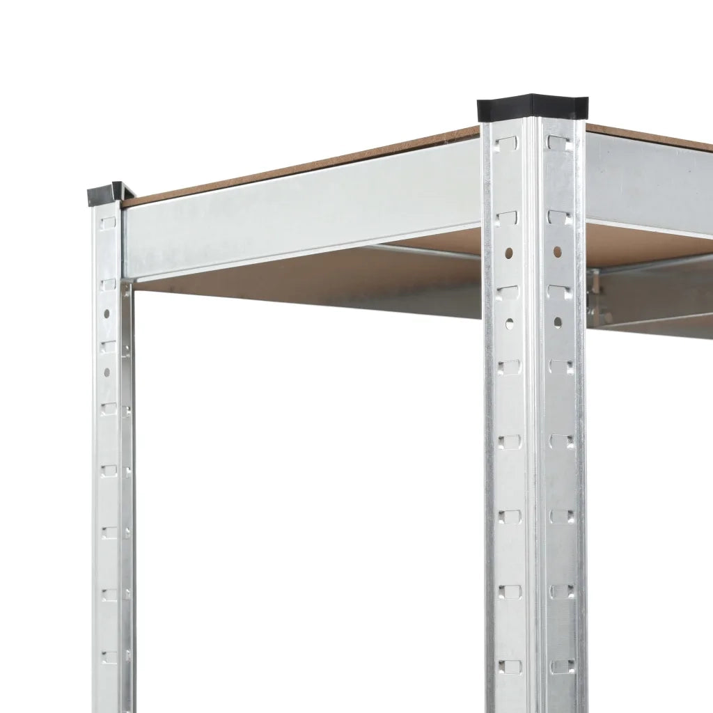 Scaffale Resistente 5 Strati Argento in Acciaio e Multistrato cod mxl 51215