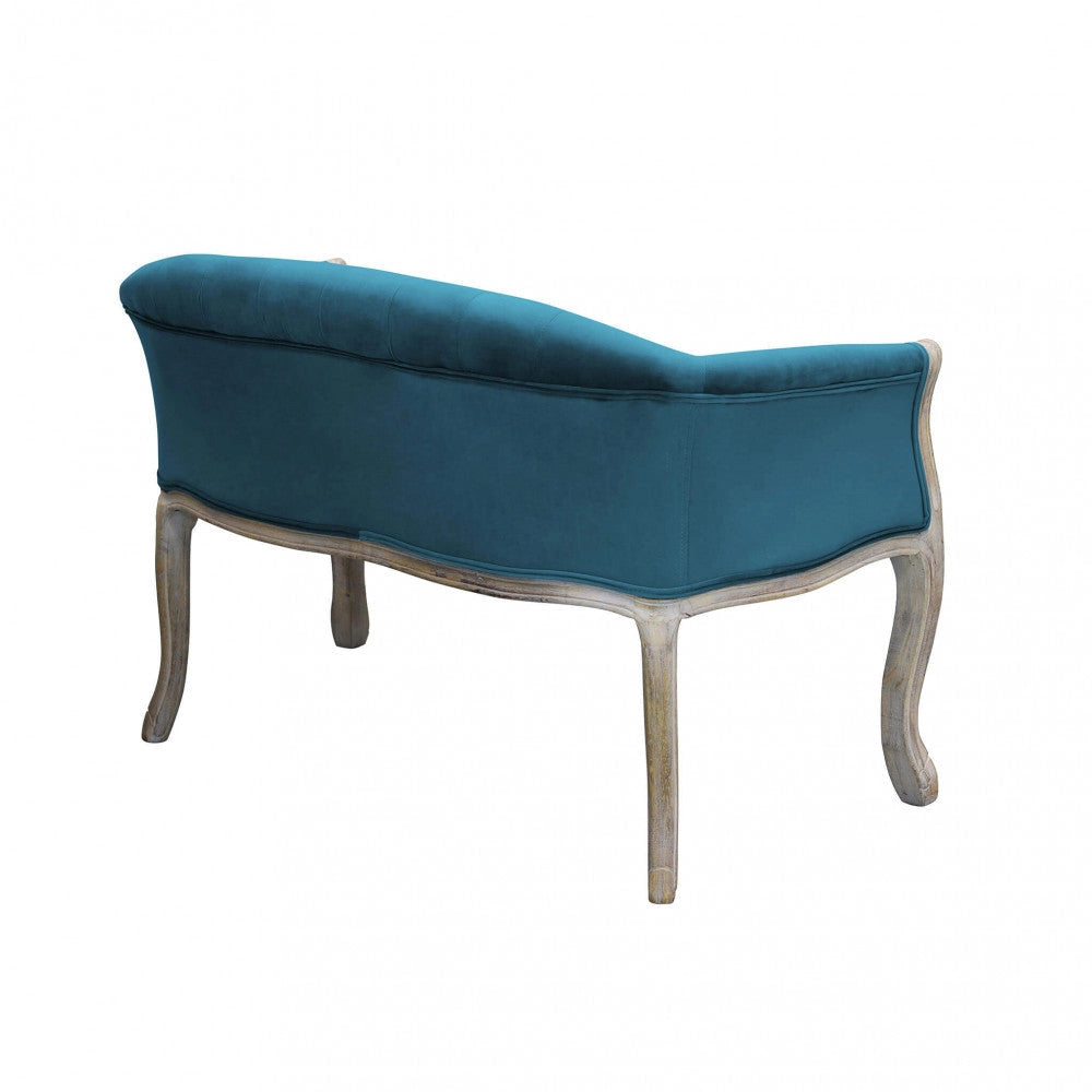 Divano Coleman 107x61x70 h cm in Velluto Blu