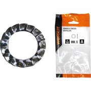 RONDELLA DENTELLATA SELF WORKIT - ZINCATA M  8 CF=PZ 21- 5 confezioni