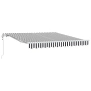 Tenda Sole | Tenda parasole Retrattile Automatica 300x250 cm Antracite e Bianco