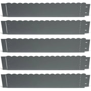 IDMarket - Bordature per prato 5 mt grigio antracite flessible altezza 18 cm x 5 pz