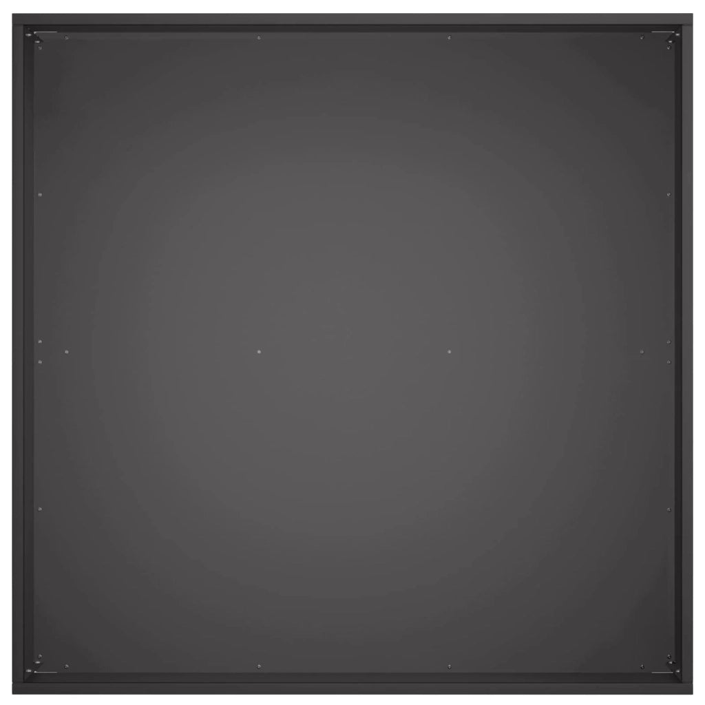 Vaso da giardino Nero 40 x 40 x 20 cm Acciaio laminato a freddo 8004980