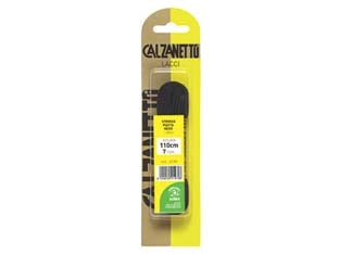 LACCIO SCARPA PIATTO NERO CM.110- - in blister da 1 paio - 6 blister EBANO