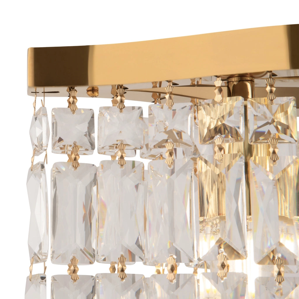 Maytoni Lampadario contemporaneo Dune 6 luci E14 oro metallo cristalli