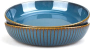 Set di pastabord ceramico premium da 2 pezzi - Servizio di alta qualità per piatti di pasta e di carne
