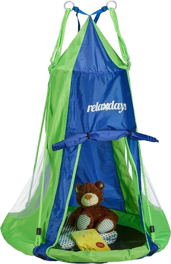 Copertura per Ombrellone da Giardino a Sospensione fino a 90 cm - Blu Verde