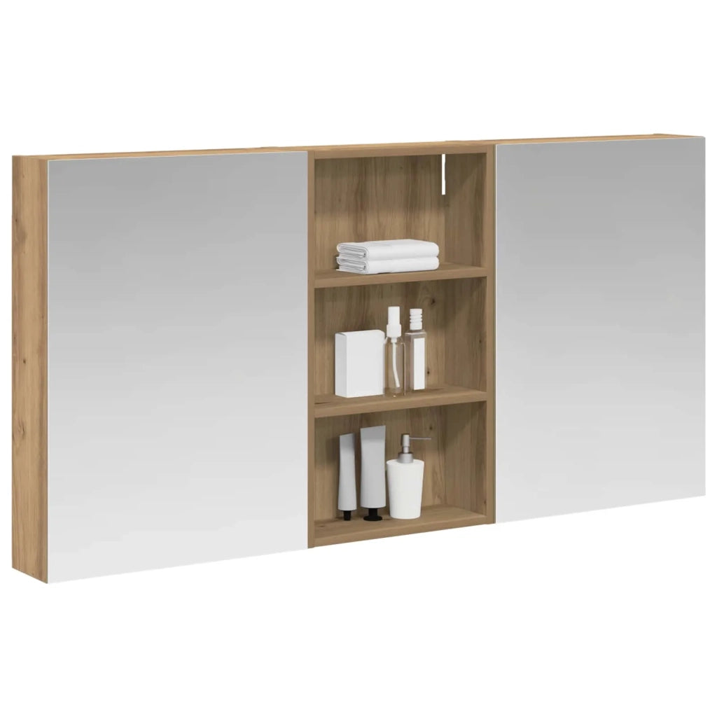 Set di Armadi da Bagno con lo scaffale 3 pcs 140 x 14,5 x 70 cm 3403783