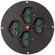 DISCO PRESE X AVVOLGICAVO FME  MM 145 2P+T 16A BIPASSO SCHUKO X4