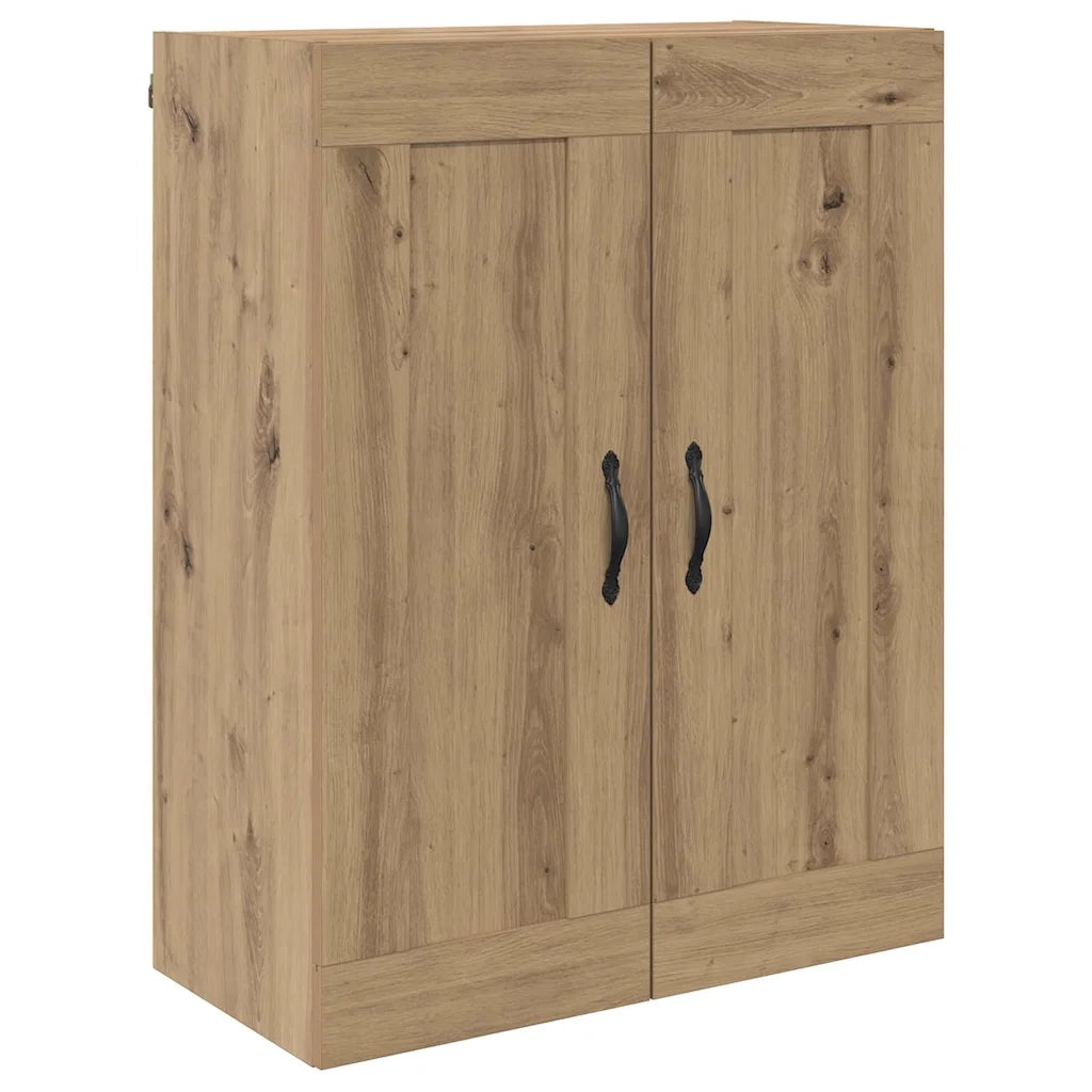 Armadietto a Muro | Mobile a muro 2 pz Rovere artigianale 69,5 x 34 x 90 cm
