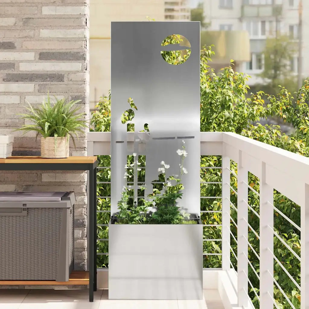 Schermo per privacy in giardino Argento 50 x 32 x 150 cm CFW6234902
