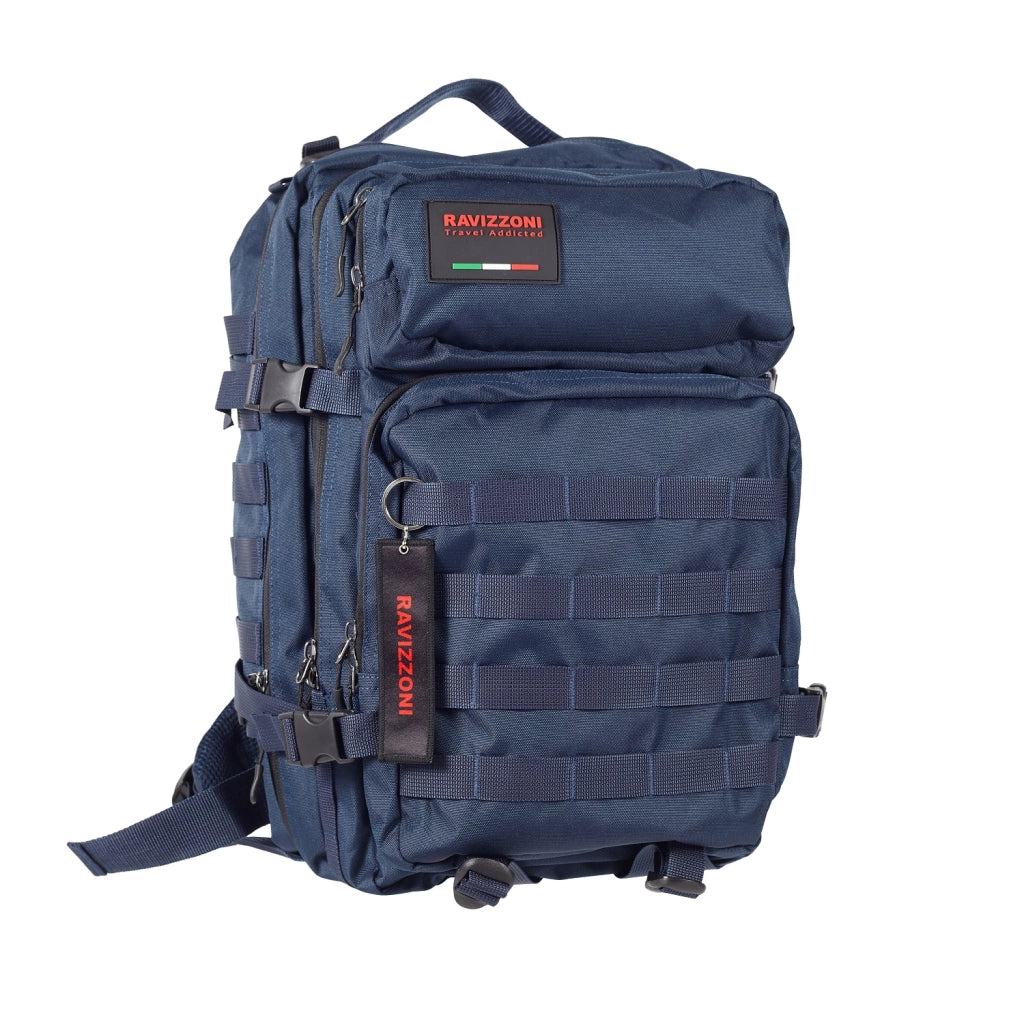 Zaino multiuso da viaggio tempo libero, leggero 30x26x50cm Muntain poliestere blu