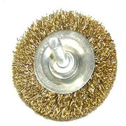 Trade Shop - Spazzola Di Acciaio Metallica Ottone Pennello Sverniciatore 50mm Per Trapano -