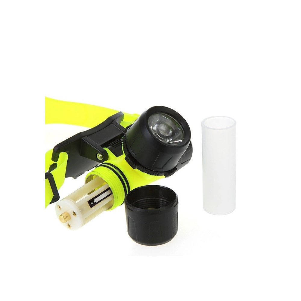 Trade Shop - Torcia Frontale Cree Led Subacquea Lampada Inclinabile Doppia Funzione Bl6800 -