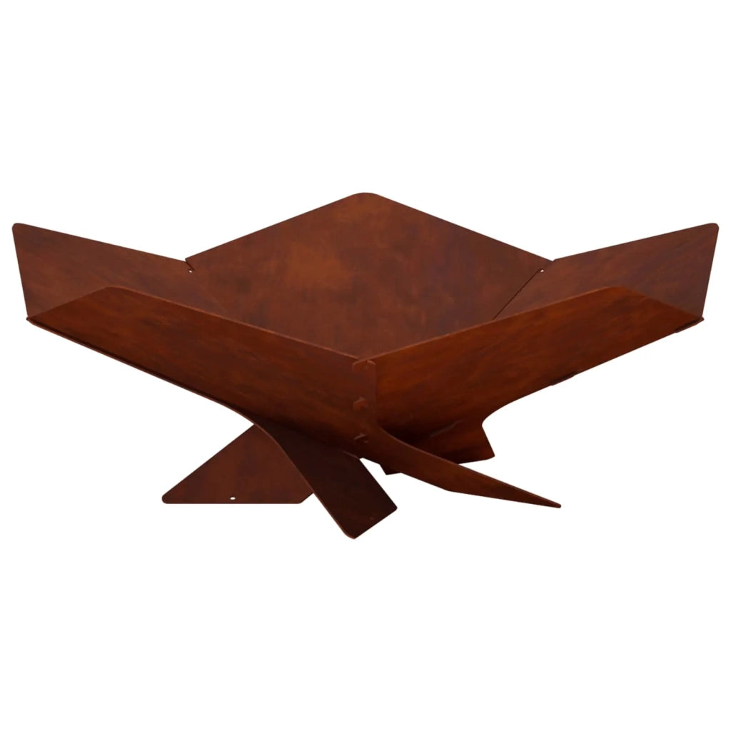 Focolare Ruggine 53 x 53 x 18,5 cm Acciaio Corten 8012605