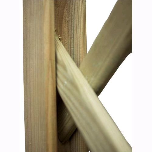 Pannello Grigliato Legno di Pino Impregnato 75x30x180 Con Fioriera Giardino