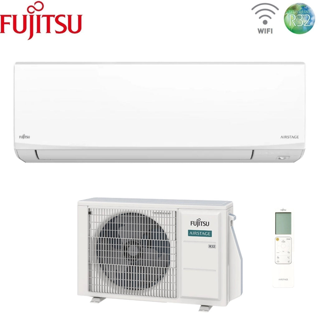 Condizionatore Fujitsu KJ White 9000 Btu ASEH09KJCAL R-32 Wi-Fi Integrato