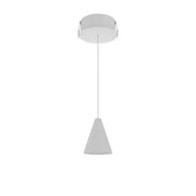 Lampada a Sospensione ZOE SPACE 8 a LED, Orientabile 38 gradi, Temperatura Colore Regolabile 2700K-4000K, Finitura Bianco Opaco, Design Moderno
