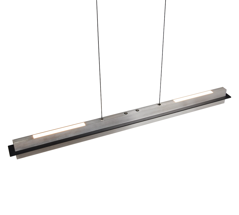 Lampada a sospensione LED, metallo, acciaio, L 95 cm, Emerson